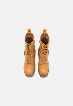 Enkellaarsjes Met Plateauzool - Cognac -Stijl Verkoop 12b09722aba14ecc87d6ba9efbdcc018