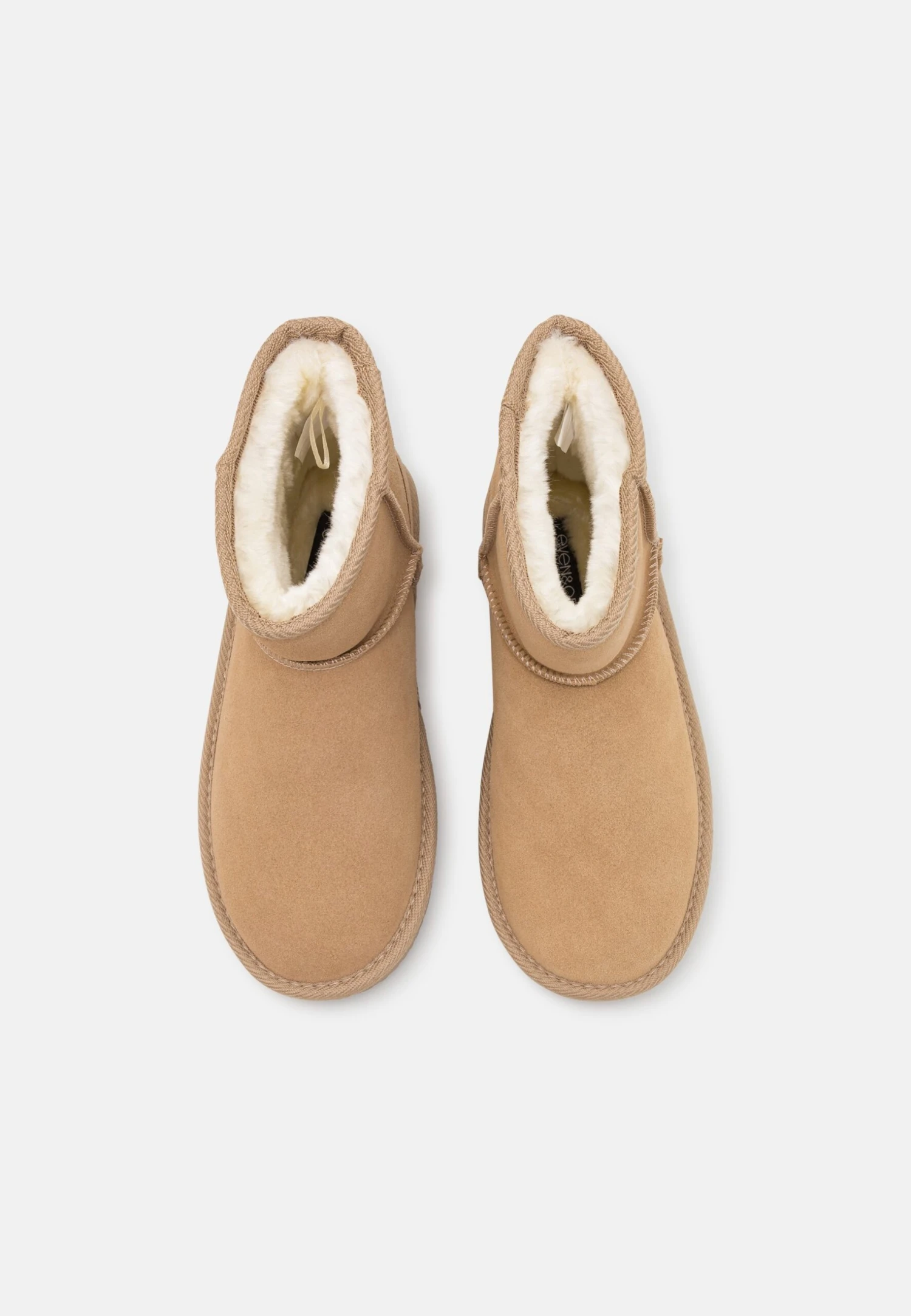 Even&Odd Leather- Korte Laarzen - Beige 6 Even&Odd Leather- Korte Laarzen - Beige - Afbeelding 6