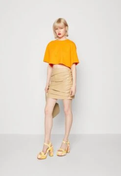 Even&Odd 2Pack - T-Shirt Basic - White/Orange