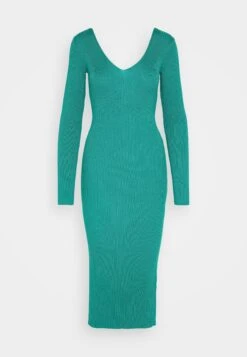 Even&Odd V Ausschnitt Midi Bodycon Strickkleid - Etui-Jurk - Green -Stijl Verkoop 4c005a76e1634d389fcef7a607a303a2