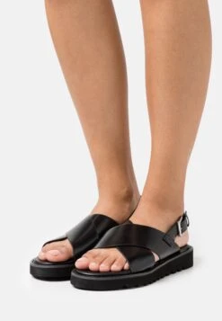 Even&Odd Sandalen Met Plateauzool - Black