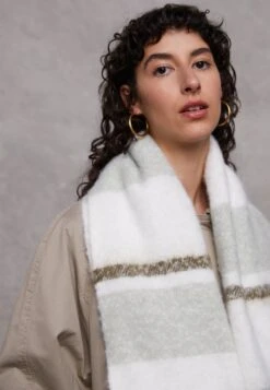 Even&Odd Sjaal - Green/White -Stijl Verkoop 54b1729ff4bc475fb28c426347b14781