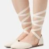 Even&Odd Ballerina'S Met Enkelbandjes - Beige