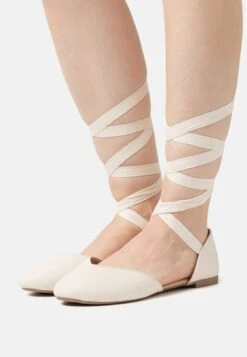 Even&Odd Ballerina'S Met Enkelbandjes - Beige