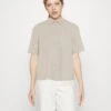 Even&Odd Linen-Mix Button Down Blouse - Overhemdblouse - Beige