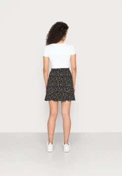 Even&Odd Mini Skirt With Volant - A-Lijn Rok - Black/White -Stijl Verkoop 8378b46116d24880bbe73b772a543adf