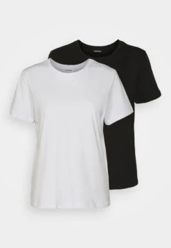 Even&Odd 2 Pack - T-Shirt Basic - Black/White -Stijl Verkoop 83dcae493fa649cab59d8f7f125f075f