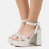 Even&Odd Sandalen Met Hoge Hak - Silver