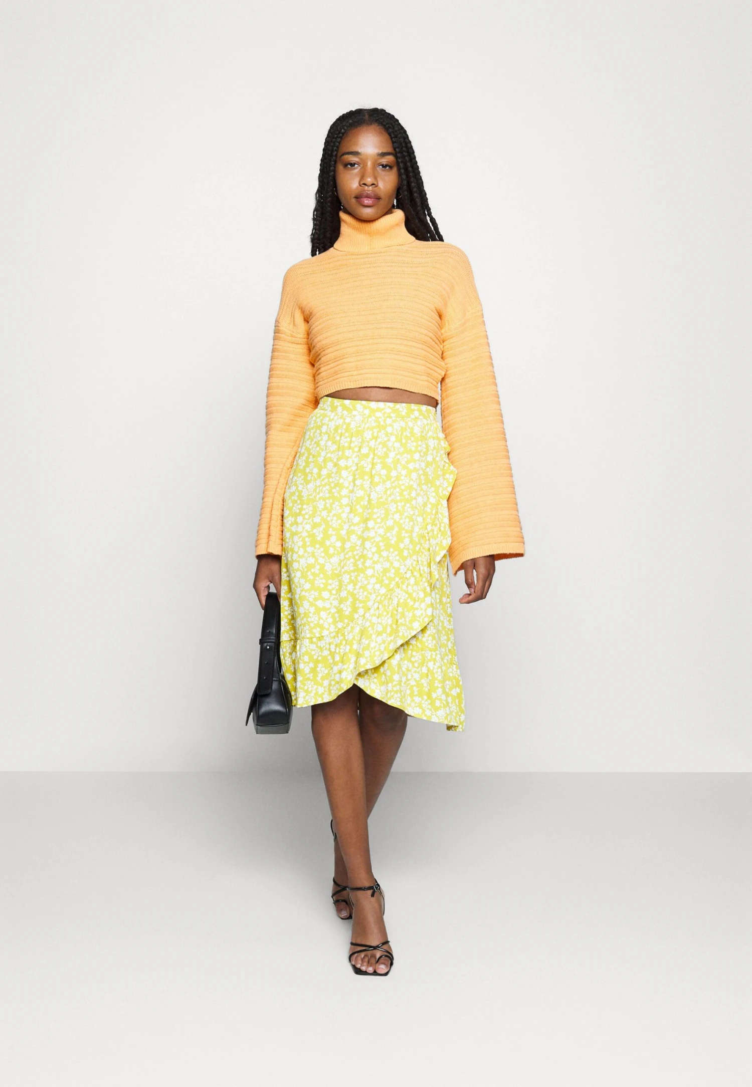 Even&Odd A-Lijn Rok - Light Green/White 2 Even&Odd A-Lijn Rok - Light Green/White - Afbeelding 2