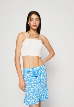 Even&Odd Mini Skirt With Volant - A-Lijn Rok - Light Blue/White -Stijl Verkoop f70d50e2834245a6a04790cfd8c0c744